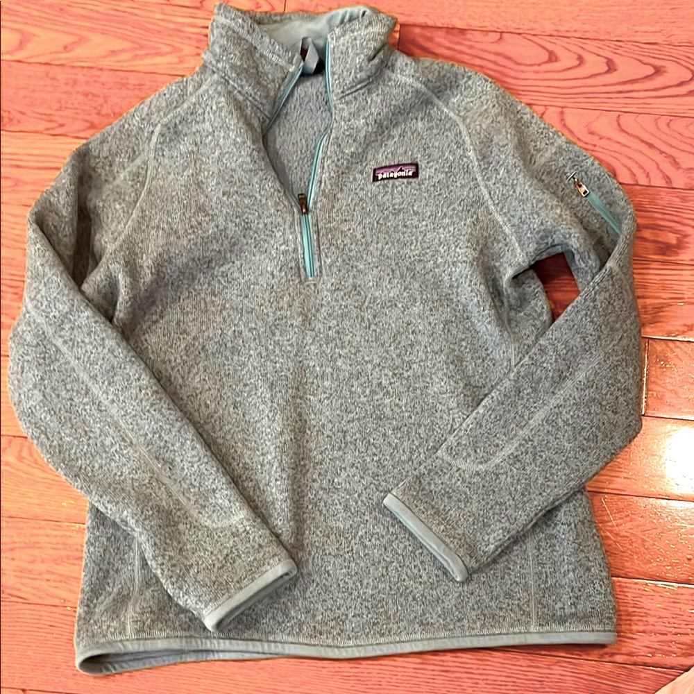 Patagonia Light Teal Fleece Pullover